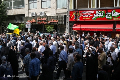 تشییع پیکر «کونیکو یامامورا» مادر ژاپنی شهید  محمد بابایی