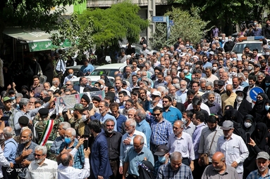 تشییع پیکر «کونیکو یامامورا» مادر ژاپنی شهید  محمد بابایی