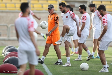 تمرین تیم فوتبال پرسپولیس