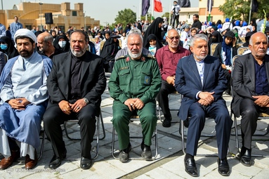مراسم تشییع و خاکسپاری پیکر‌های دو شهید گمنام دفاع مقدس - مجموعه ورزشی انقلاب تهران