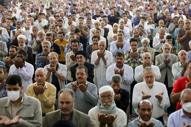 اقامه نماز عید سعید قربان - حرم مطهر رضوی
