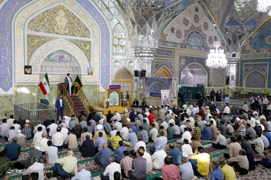 اقامه نماز عید سعید قربان - حرم مطهر رضوی