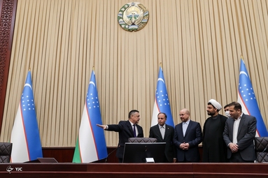 دیدار رئیس مجلس سنای ازبکستان با دکتر محمدباقر قالیباف