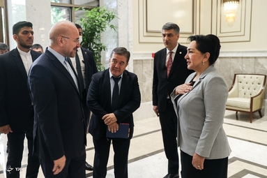 دیدار رئیس مجلس سنای ازبکستان با دکتر محمدباقر قالیباف