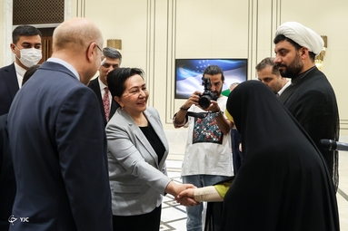 دیدار رئیس مجلس سنای ازبکستان با دکتر محمدباقر قالیباف