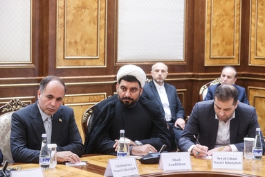 دیدار رئیس مجلس سنای ازبکستان با دکتر محمدباقر قالیباف