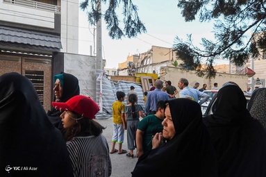 یک کشته در ریزش ساختمان مسکونی در خیابان جی - اصفهان