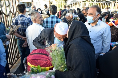 بازگشت نخستین گروه حجاج ایرانی به کشور - کرمان