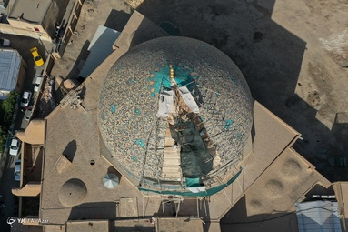 بازسازی غیر اصولی گنبد مسجد شیخ لطف الله - اصفهان