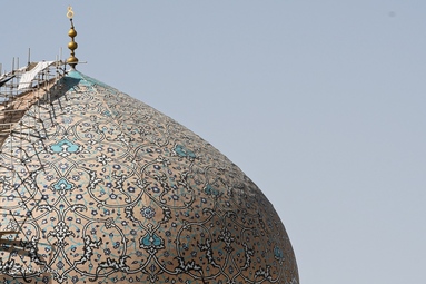 بازسازی غیر اصولی گنبد مسجد شیخ لطف الله - اصفهان