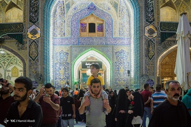 حال و هوای حرم حضرت علی (ع) در شب عید غدیر - نجف اشرف
