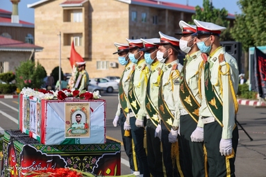 تشییع شهید مدافع امنیت «مهدی کامور» - رشت