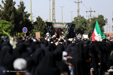 تشییع شهید مدافع امنیت «مهدی محمدی نسب» - قزوین