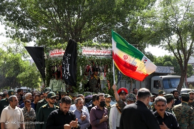 تشییع شهید مدافع امنیت «مهدی محمدی نسب» - قزوین