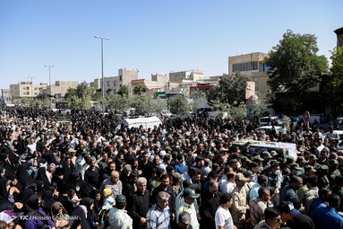 تشییع شهید مدافع امنیت «مهدی محمدی نسب» - قزوین