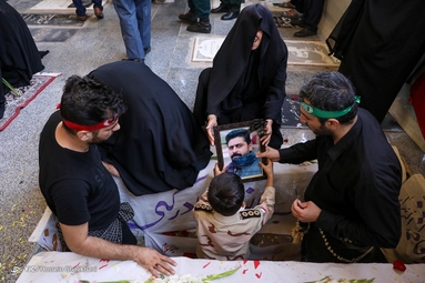 تشییع شهید مدافع امنیت «مهدی محمدی نسب» - قزوین