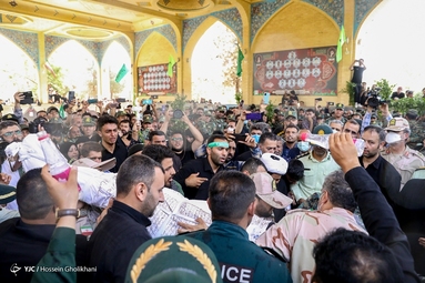تشییع شهید مدافع امنیت «مهدی محمدی نسب» - قزوین