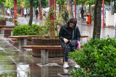 بارش باران تابستانی - رشت