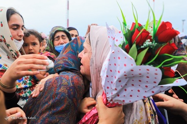 ورود نخستین گروه از حجاج بیت الله الحرام ترکمن استان گلستان - فرودگاه بین المللی شهدای گرگان