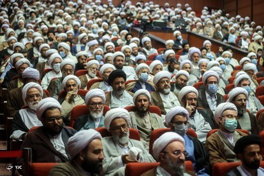 حضور محمدباقر قالیباف، رئیس مجلس شورای اسلامی در بیست و پنجمین گردهمایی ائمه جمعه سراسر کشور
