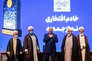 حضور محمدباقر قالیباف، رئیس مجلس شورای اسلامی در بیست و پنجمین گردهمایی ائمه جمعه سراسر کشور