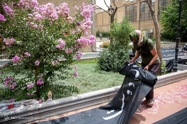 کارگاه پارچه‌نویسی عاشورایی «کاتبان سوگ»