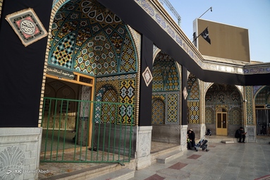 سیاه پوش شدن حرم حضرت فاطمه معصومه (س) در آستانه محرم