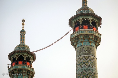 سیاه پوش شدن حرم حضرت فاطمه معصومه (س) در آستانه محرم