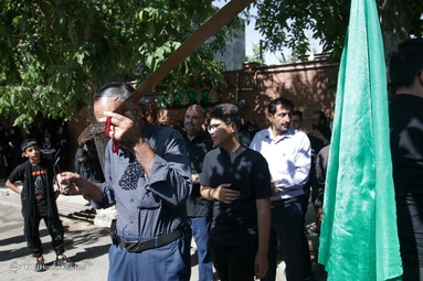 آیین علم‌گردانی روز سوم محرم - انجدان اراک