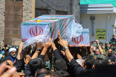 مراسم تشییع پیکر مطهر شهدای مدافع حرم تازه تفحص شده - گرگان