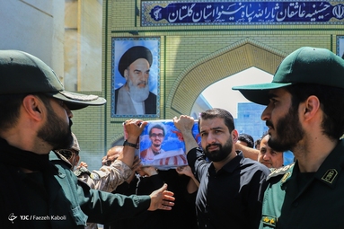 مراسم تشییع پیکر مطهر شهدای مدافع حرم تازه تفحص شده - گرگان