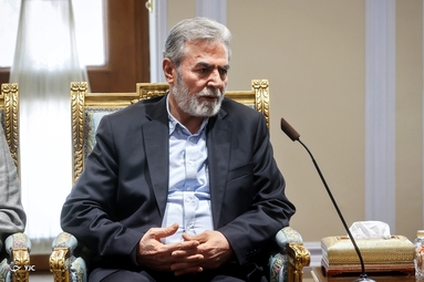 دیدار دبیرکل جنبش جهاد اسلامی فلسطین با رئیس مجلس