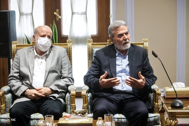 دیدار دبیرکل جنبش جهاد اسلامی فلسطین با رئیس مجلس