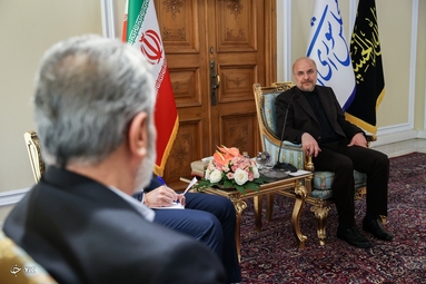 دیدار دبیرکل جنبش جهاد اسلامی فلسطین با رئیس مجلس