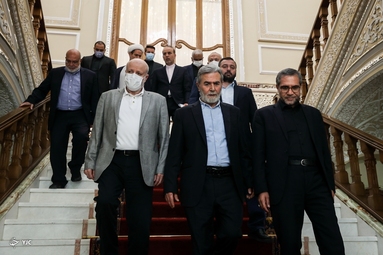 دیدار دبیرکل جنبش جهاد اسلامی فلسطین با رئیس مجلس