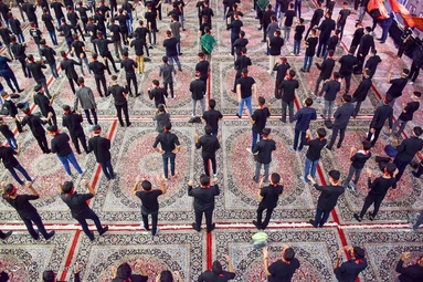 عزاداری نوجوانان کرمانی در همایش احلی من العسل - کرمان