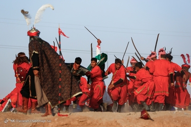 «حدیث تیر و عطش»، روایت شهادت حضرت علی اصغر (ع) - صحرارود فارس