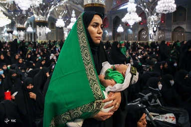 آیین شیرخوارگان حسینی - حرم مطهر رضوی