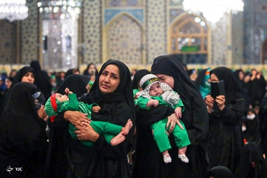 آیین شیرخوارگان حسینی - حرم مطهر رضوی
