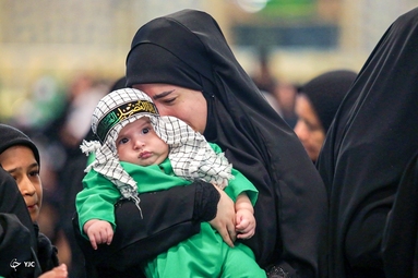 آیین شیرخوارگان حسینی - حرم مطهر رضوی