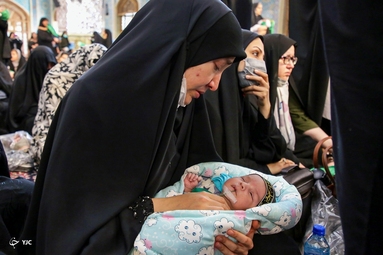 آیین شیرخوارگان حسینی - حرم مطهر رضوی