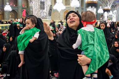 آیین شیرخوارگان حسینی - حرم مطهر رضوی