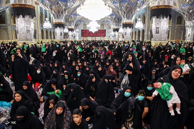 آیین شیرخوارگان حسینی - حرم مطهر رضوی