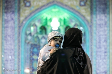 آیین شیرخوارگان حسینی - حرم حضرت عبدالعظیم حسنی (ع)