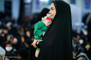 آیین شیرخوارگان حسینی - حرم حضرت عبدالعظیم حسنی (ع)