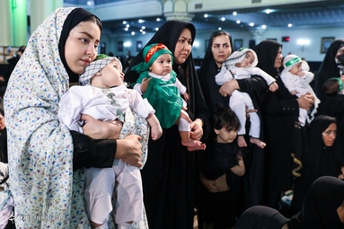 آیین شیرخوارگان حسینی - حرم حضرت عبدالعظیم حسنی (ع)