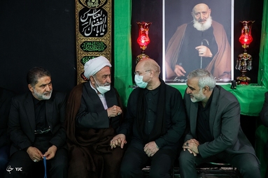 حضور رئیس مجلس در هیئت‌های عزاداری اردبیلی‌ها و لرستانی‌های مقیم تهران