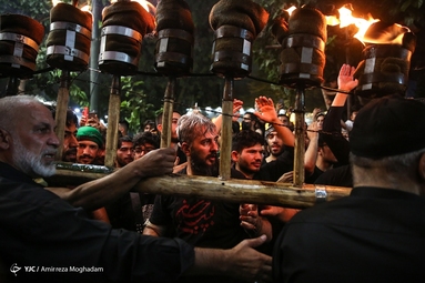 آئین سنتی مشعل گردانی عراقی های مقیم تهران- دولت آباد