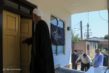 مراسم عزاداری حضرت اباعبدالله الحسین (ع) در روستای جهان نما با ساده ترین امکانات برگزار می شود - گلستان