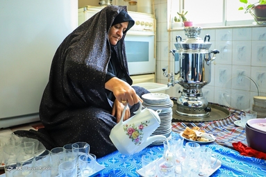 مراسم عزاداری حضرت اباعبدالله الحسین (ع) در روستای جهان نما با ساده ترین امکانات برگزار می شود - گلستان